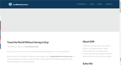Desktop Screenshot of liveworkanywhere.com